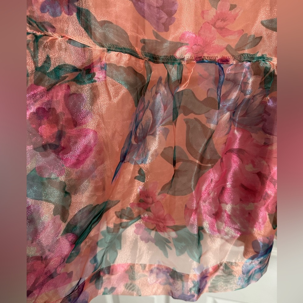 Sweet serenade Floral Organza Mini Dress - Picture 8 of 9